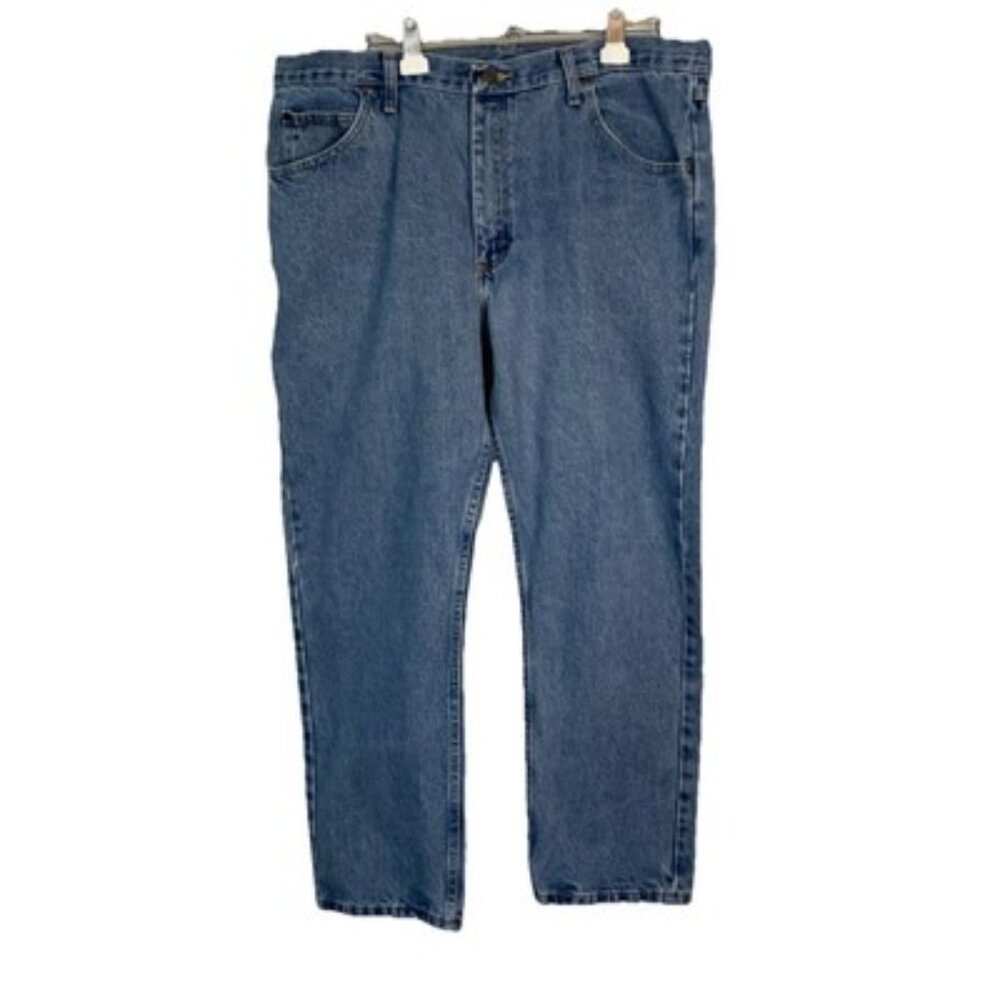 Wrangler Authentic Premium Regular Fit  38X 29 Comfort Denim Jeans Blue 1499-1